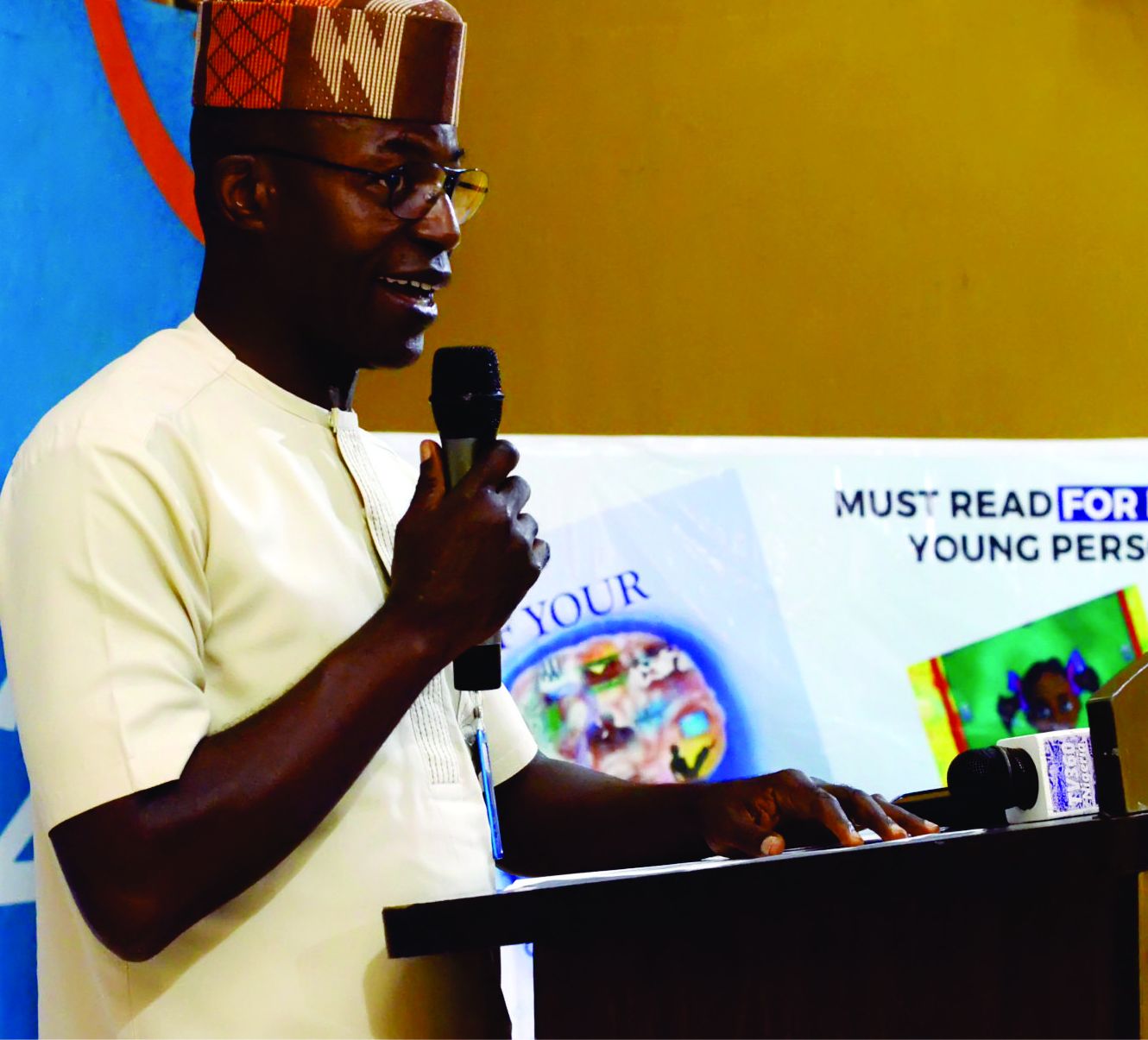 A guest speaker addressing the colloquium