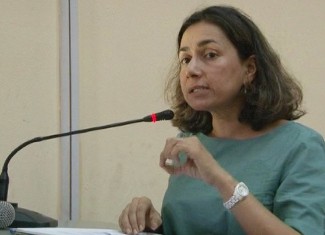 Harsheth Kaur Virk delivering a lecture