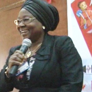 Prof. Nkiruka Odunukwe delivering a lecture