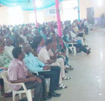 The congregation during the sensitisation