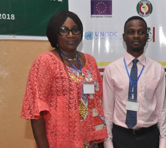 Olakunle Babalola with Cn. Ngozi V. Oguejiofor